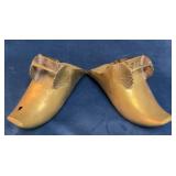 Brass Clogs with Shell Motif