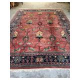 Handwoven Rug, 105" x 144" Floral Pattern