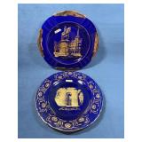 Spanish Cobalt Blue Souvenir Plates