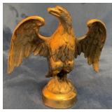 Cast Metal Eagle Figurine on Base