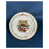 Lenox Disney Holiday Plate "Under The MistleT