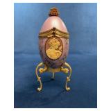 Decorative Cameo Musical Egg Trinket Box