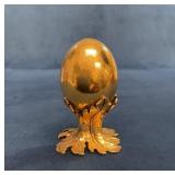 Edgar Berebi Gilded Egg with Acanthus Leaf