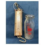 Hanson Viking Spring Scale and PET Dairy Milk