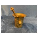 Brass Mortar and Pestle Set
