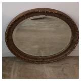 Carolina Mirror Co. Oval Framed Mirror 33"x27