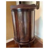 Wooden Glass Curio Display Cabinet, 21"H