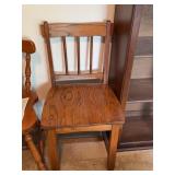 Wooden Chair, 32" High, 17.5" x 15.5" Seat