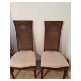 Cane-Back Wood Chairs, 20"W