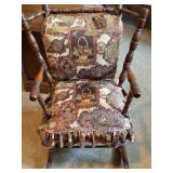 Decorative Wooden Rocking Chair, 26" H