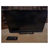 Vizio Flat Screen TV with Remote, 21" Wide