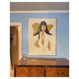 Denise Signed Portrait Oil Painting 30x40"