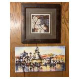 Two Wall Art Pieces, 8" x 16" and 12"x