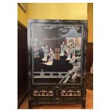 Chinese Style Lacquer Cabinet 13x26x40