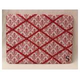 18x24" Fabric Memo Board with Red Damask