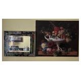 Two Framed Wall Pieces, 17 x 14 and 20 x 24"