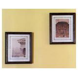 Framed Architectural Prints, 9x11"