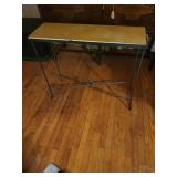 Metal Console Table with Stone Top, 36" x 8"