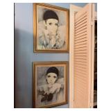 Pair Mira Fujita 16x20" Framed Prints