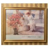 31x25" Framed Alma-Tadema Art Print and Mirror
