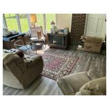 Porch Lot With Couch and Christmas Decor