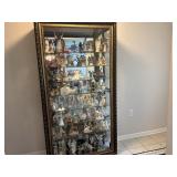 Curio Cabinet With Sliding Glass Door and Ass