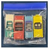 4 Die-Cast Convertible Model Cars