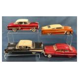 4 Die-Cast Classic Car Models