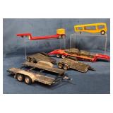 7 Diecast and Plastic Model Trailers