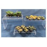 Die-Cast Army Military Vehicle Toy Lot