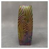 Rindskopf Attributed Corrugated Iridescent Vase