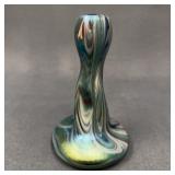 Rindskopf Attributed Art Glass Bud Vase 6.5"
