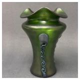 Wilhelm Kralik Sï¿½hn Iridescent Vase, 6"