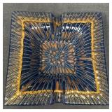 Higgins 7.7" Vintage Fused Glass Ashtray