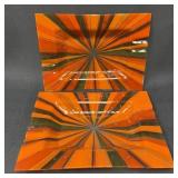 Fused Glass Platters Attributed to Higgins