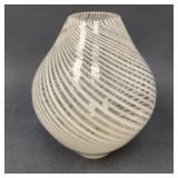 Murano Style 8" Hand-Blown Art Glass Vase