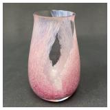 Caithness Small Pink Layered Glass Bud Vase