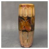 Unsigned Art Nouveau Style Layered Glass Vase 8"