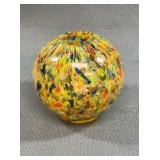 Handblown Multicolored Art Glass Vase