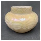Krakik Vintage Iridescent Draped Pattern Vase