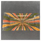 Higgins Vintage Fused Glass Trinket or Relish Tray
