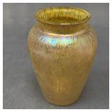 Loetz Attributed Vintage Oil Spot Glass Vase