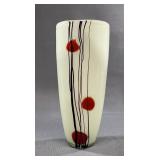 Mid-Century Modern Cased Art Glass Vase 10"