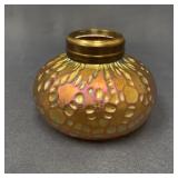 Loetz Diaspora Iridescent Gold Bulb Vase