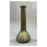 Bohemian Art Nouveau Gloria Iridescent Bud Vase