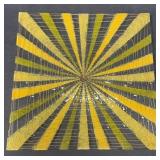 Higgins Vintage Fused Glass Sunburst Trinket Tray