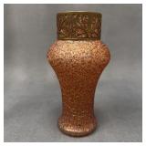 Art Nouveau Speckled Iridescent Glass Vase