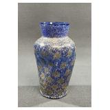 Blue Venetian Starburst Glass Vase Dugan, c. 1905