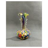 1950s-1960s Murano Style Multi-Color Art Vase