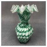 Franz Welz Attributed Victorian Cased Glass Vase